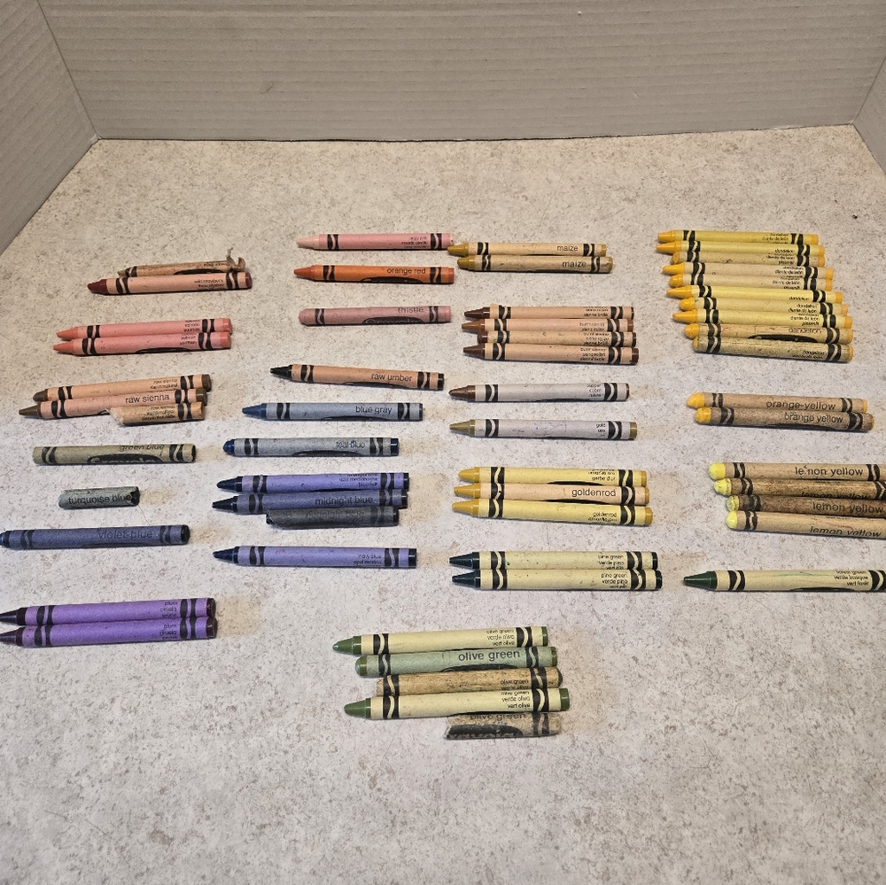 Retired Crayola Crayons Lot Of 50